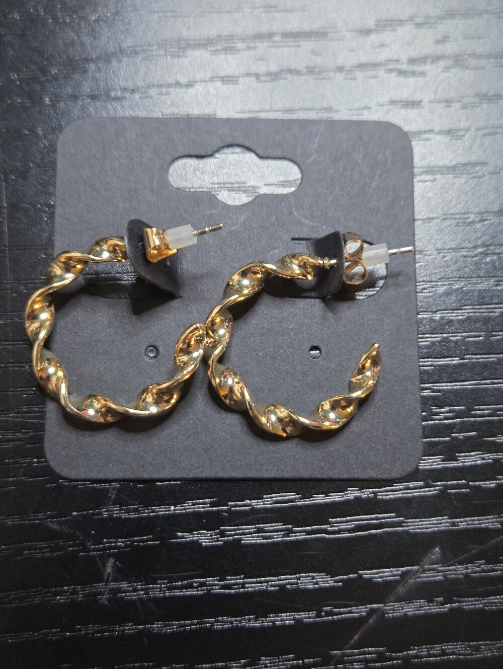 Universal Thread Goods Co. Twisted Hoop Gold Tone Earrings